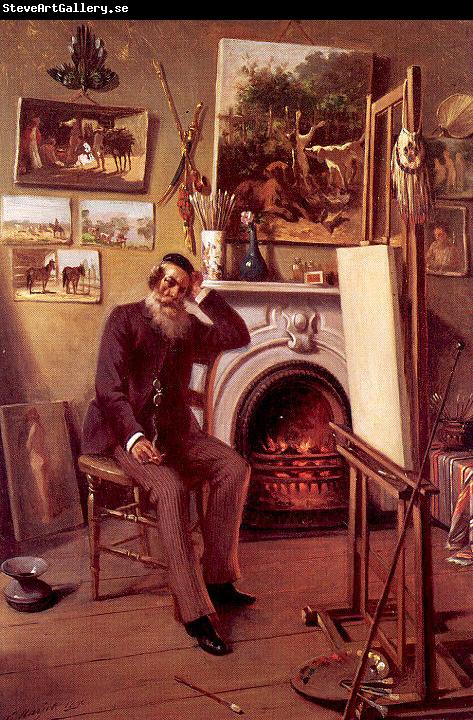 Narjot, Ernest Self-Portrait in the Artist's Studio